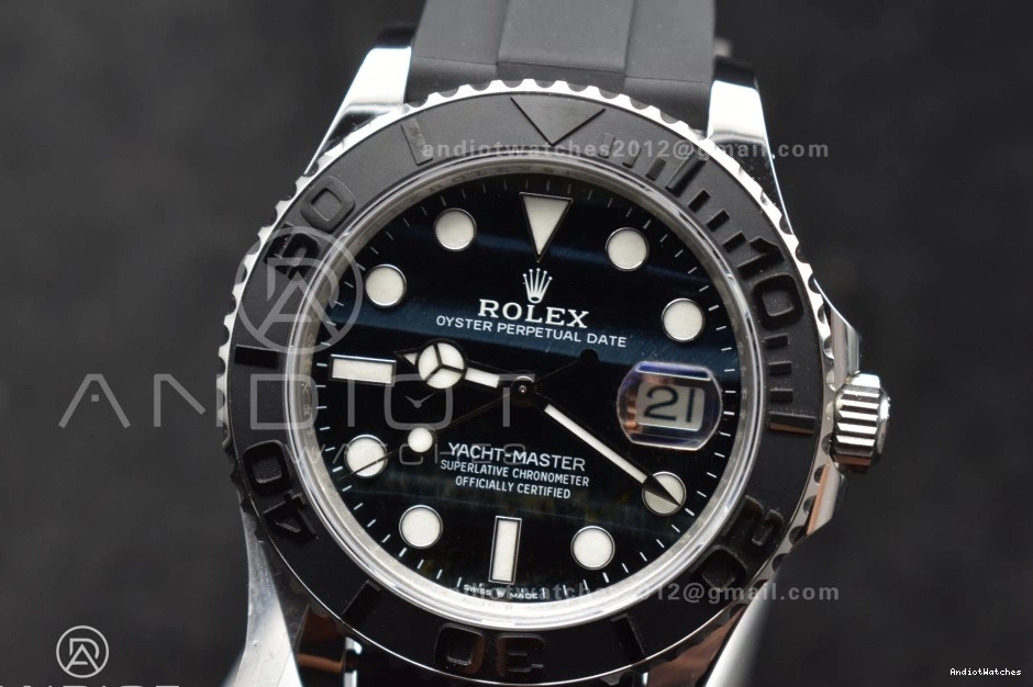 Eye Edition Gold 1:1 1214 Falcon's Oyster Dial (Tungsten 226659 Heavy Factory Best 42mm SmartChoice Version) VR3235 Bezel Ceramic Yacht-Master on Strap flex 0402